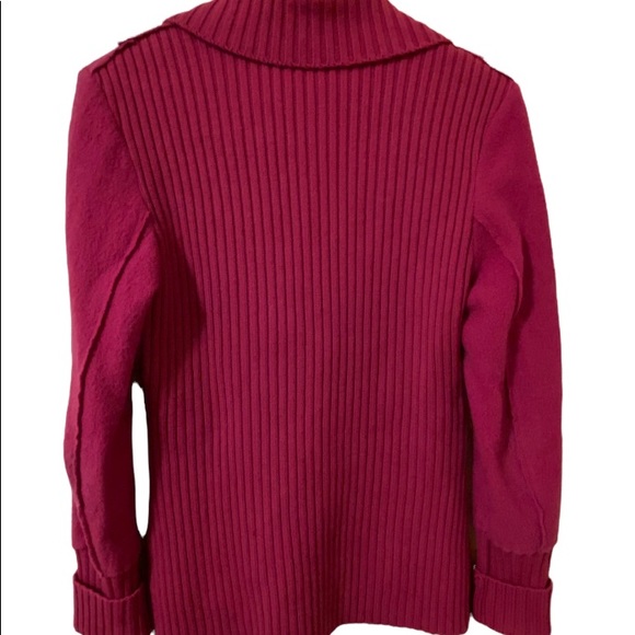 Fuchsia knit blazer - Picture 2 of 4